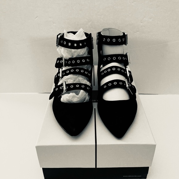 Dolce Vita Black Suede Flats - Picture 2 of 8